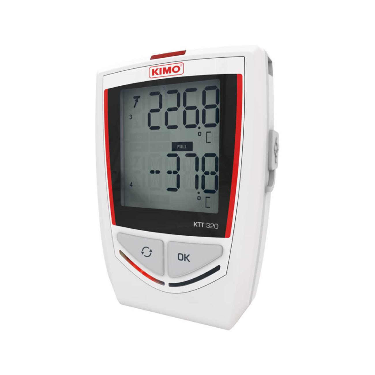 凯茂kimo KT320温度/湿度/电流/电压/脉冲多功能电子式记录仪KTT320